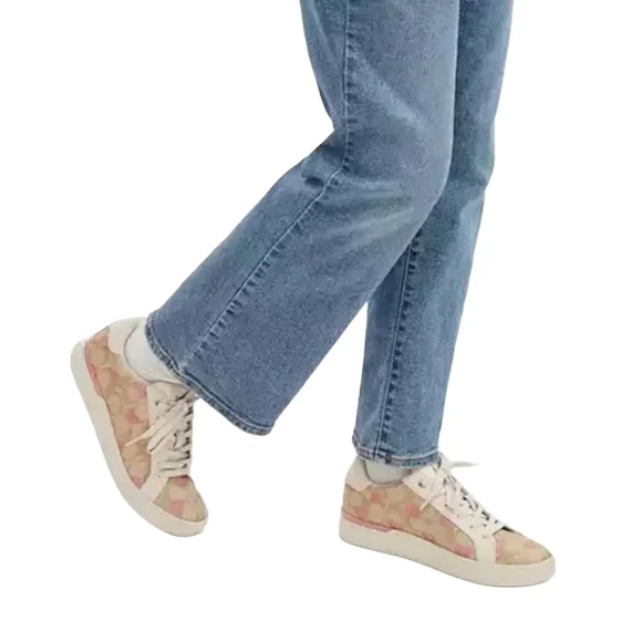 COACH SIGNATURE CANVAS HEARTS COLLECTION LOWTOP SNEAKERS SIZE 11 - Picture 6 of 10